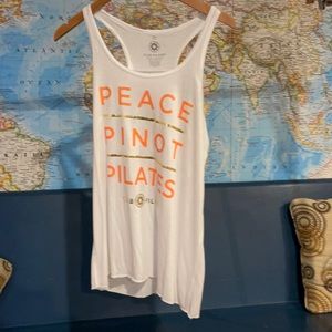 White club Pilates racerback
